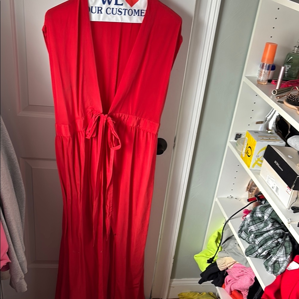 Myne Vibrant Red Maxi Dress